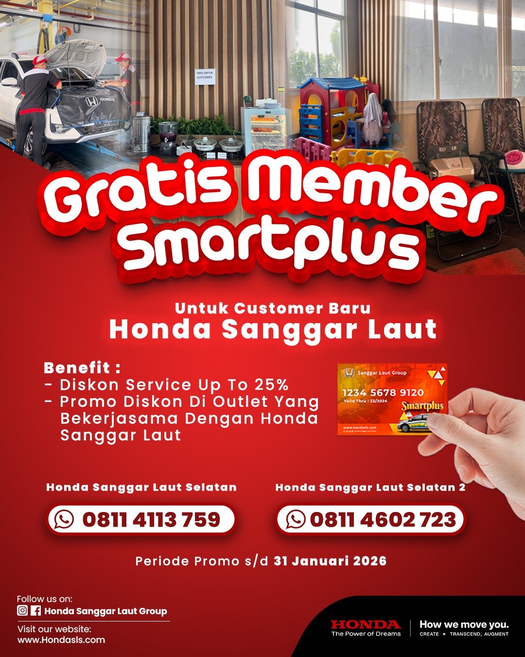 Gratis Member Smartplus Untuk Customer Baru Honda Sanggar Laut